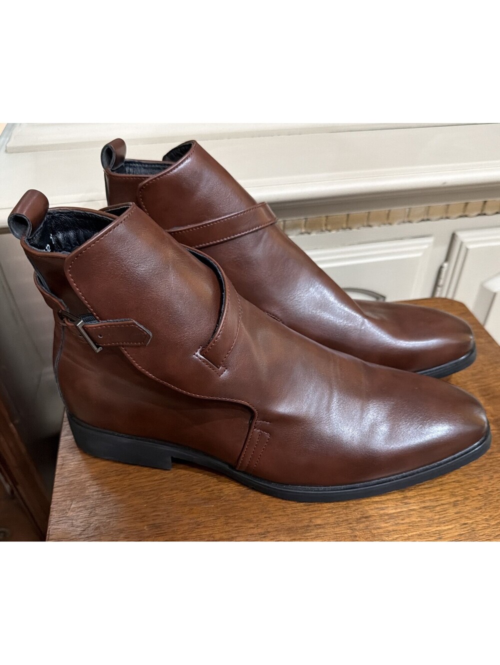 Vintage Men's Brown Leather Jodhpur Boots Size 9 Model AR 132 NWOT